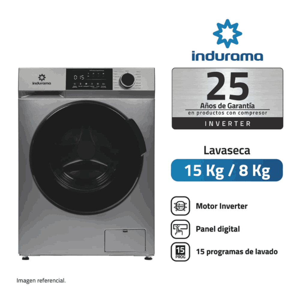 Lavaseca Indurama LRI-315C 15kg-8kg Croma