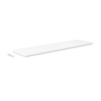 Repisa Recta Flutua 1.5x25x100cm Madera/MDP Blanco Prat-K
