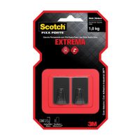 Gancho 3M Scotch Permanente Negro Medio 1kg x 2 Unidades