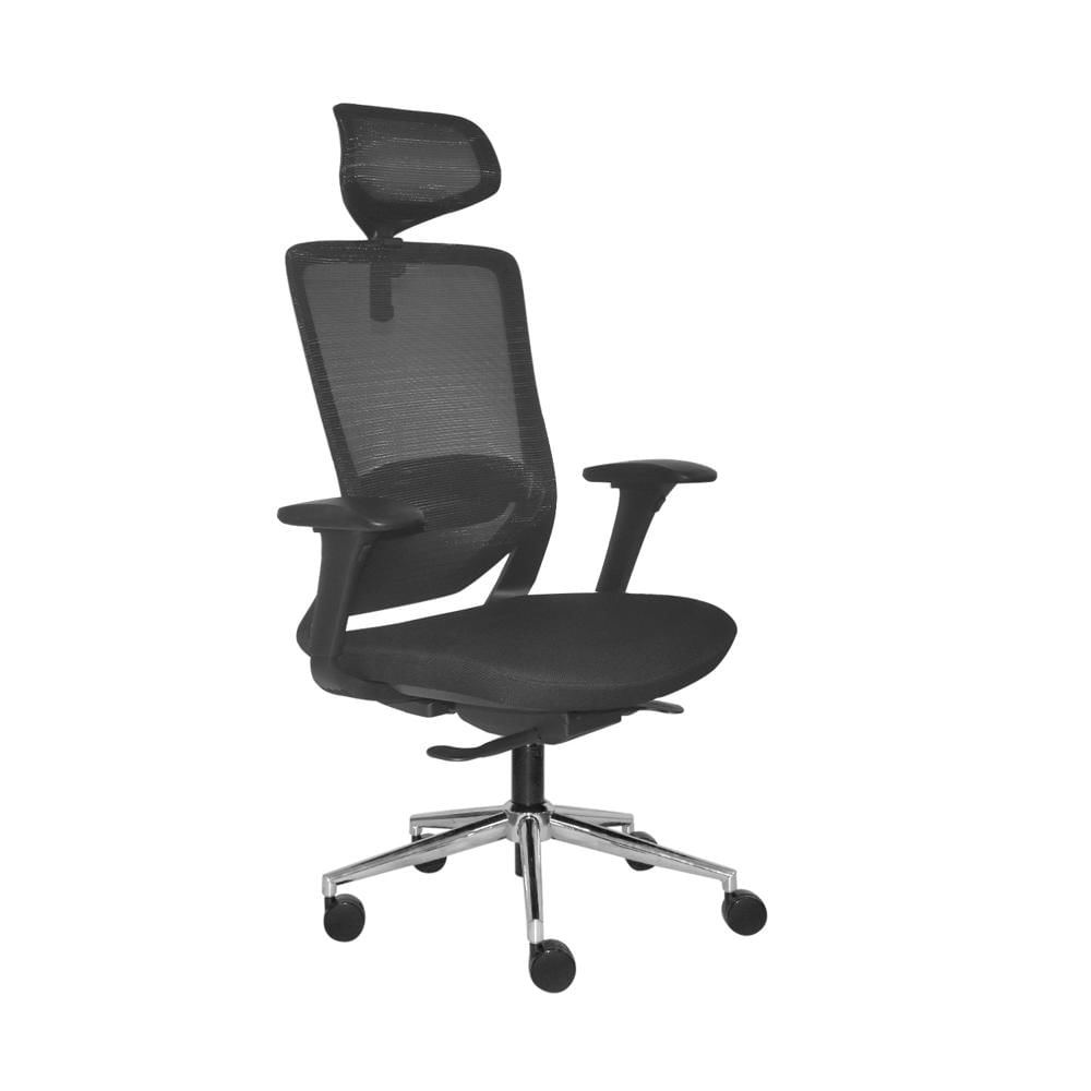Silla Ergonómica Loop Presidente 4D Cromado Negro PN Ofideas