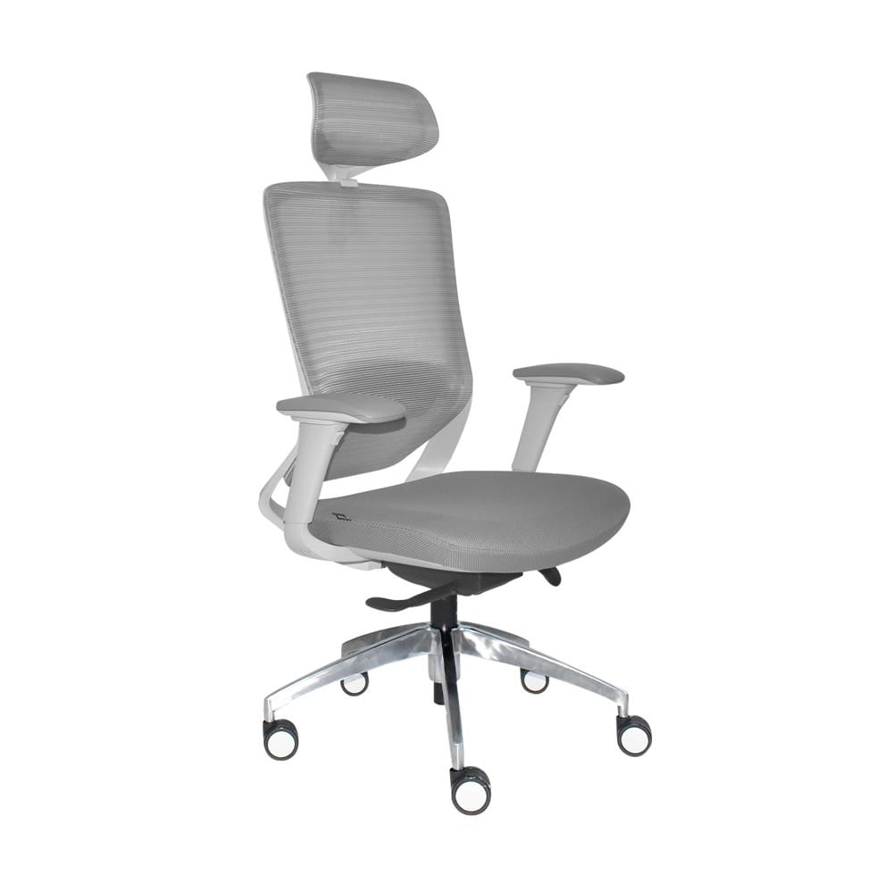 Silla Ergonómica Loop Presidente 4D Aluminio Gris PN Ofideas