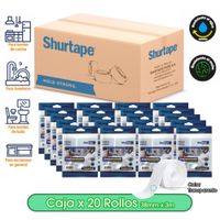 Cinta Impermeable Transparente para baño y cocina 38mm x 3m - Caja x 20