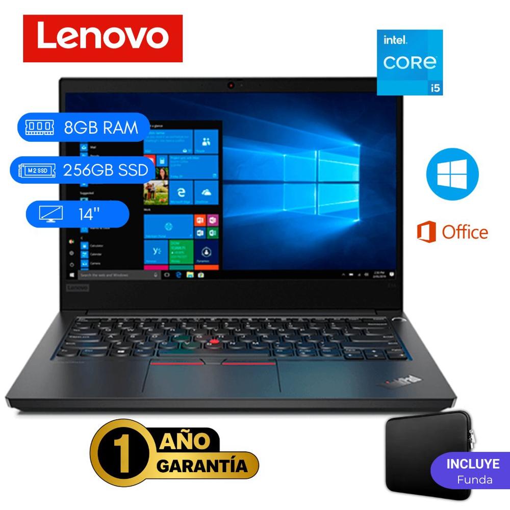 ENOVO THINKPAD E14 seminueva - CI5 11VA - 8GB DDR4 - 256GB M.2 -14 pulgadas