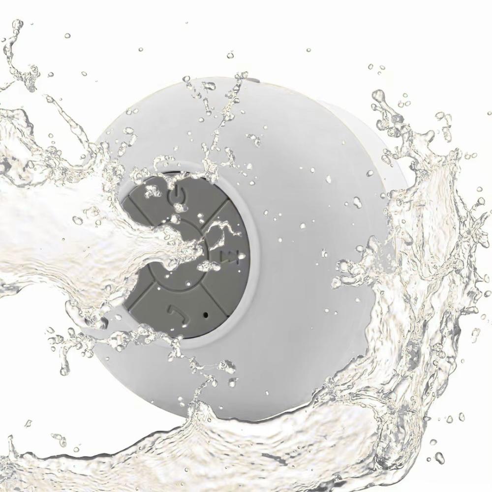 Parlante de Ducha Bluetooth Manos Libres Micrófono Integrado Contesta Llamadas Blanco