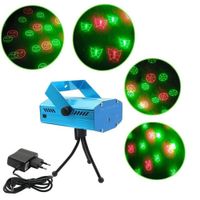 Proyector Laser Verde Audiorítmico Carita Corazon Mariposa Amor y Paz