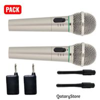 Par de Microfonos Inalambricos ideal para Karaoke Fiestas Entrevistas Conferencias