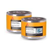 Pack 2 Cintas Autoadhesivas Sika Multiseal S aluminio 10cm x 10m