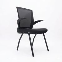 Silla Fija Bloz Brazos Abatibles Negro En Ofideas