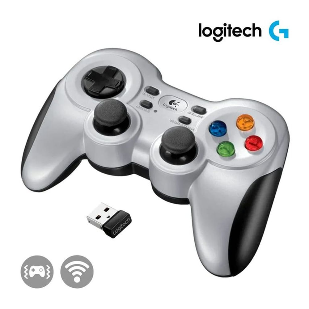 Gamepad Logitech G F710 Wireless Mando Inalámbrico con Vibración para PC