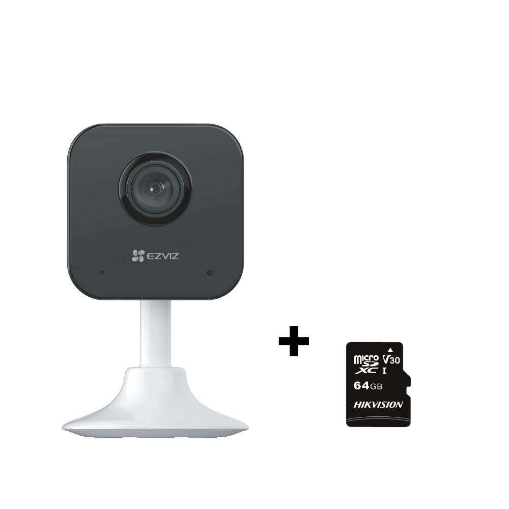 Cámara seguridad Ezviz Wifi Smart Home H1C - MicroSD 64GB