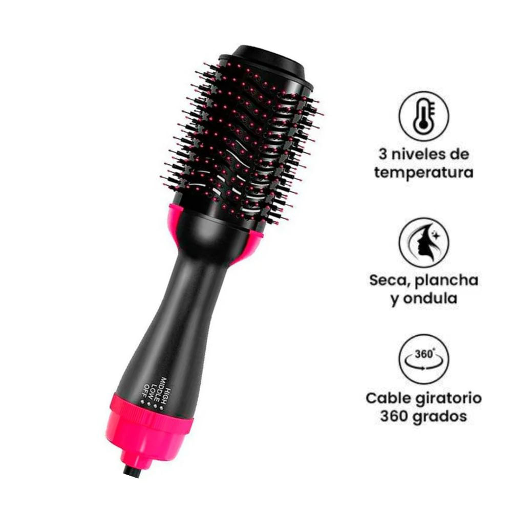 Cepillo Secador de Cabello Multifuncional 3 en 1