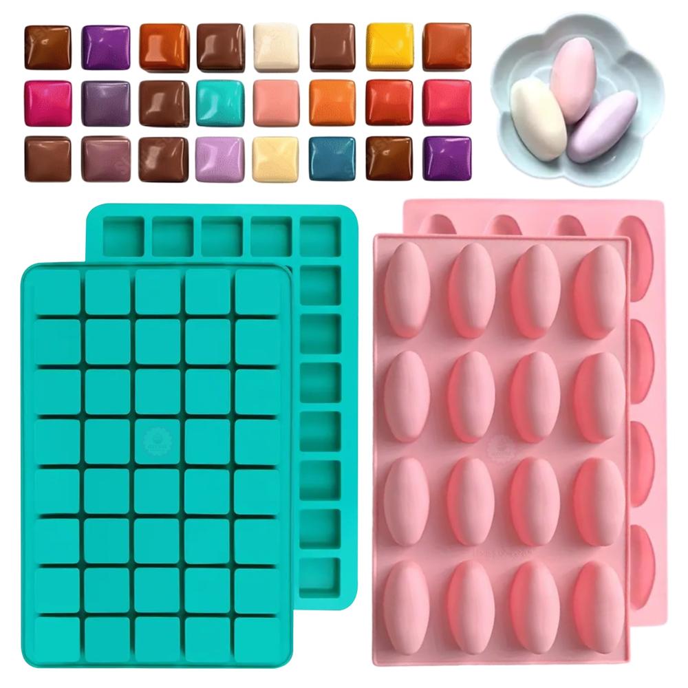 Pack Premium Chocotejero de 2 Moldes de Silicona para Repostería