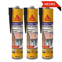 Tripack Sellante de juntas Sikaflex-11 FC Purform Negro x 300ml