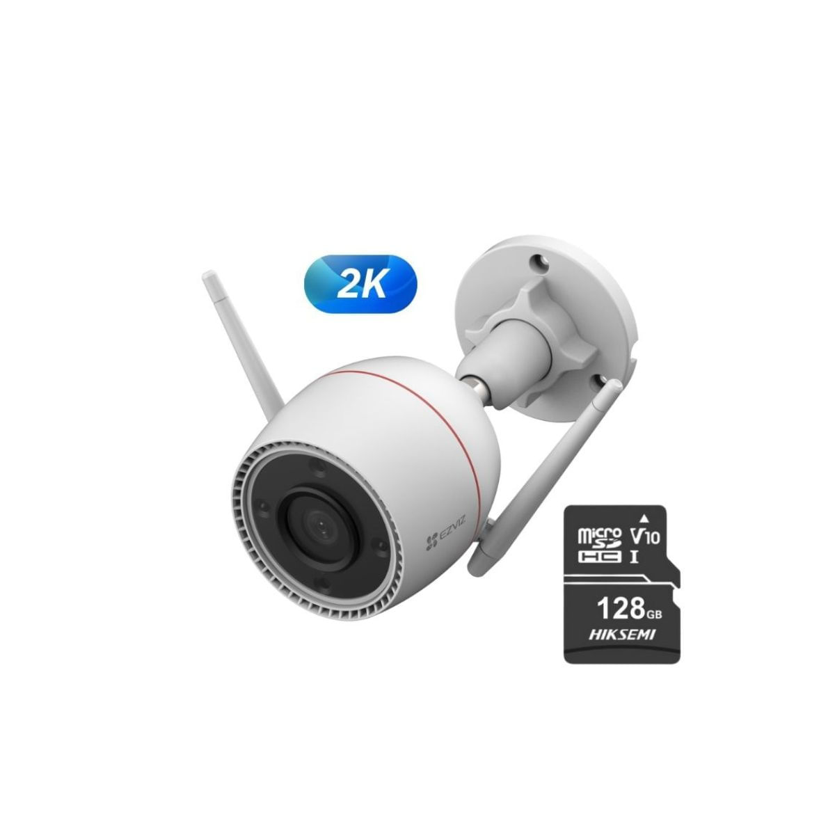 Cámara de seguridad inteligente para exteriores H3C 2K - Micro SD128GB Ezviz