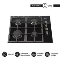 Cocina Encimera Fdv Crystal I 4gl 60cm Gas GLP