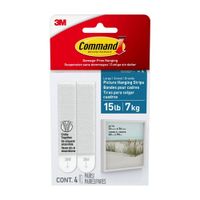 Sujetacuadro para baño x 4 Command 3M