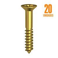 Tornillo Madera Cs Ph Laton 3.5x20 20 unidades Global Trader