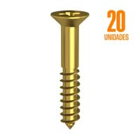 Tornillo Madera Cs Ph Laton 4x16 20 unidades Global Trader