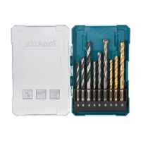 Set de Brocas para metal madera y concreto 9 piezas Makita