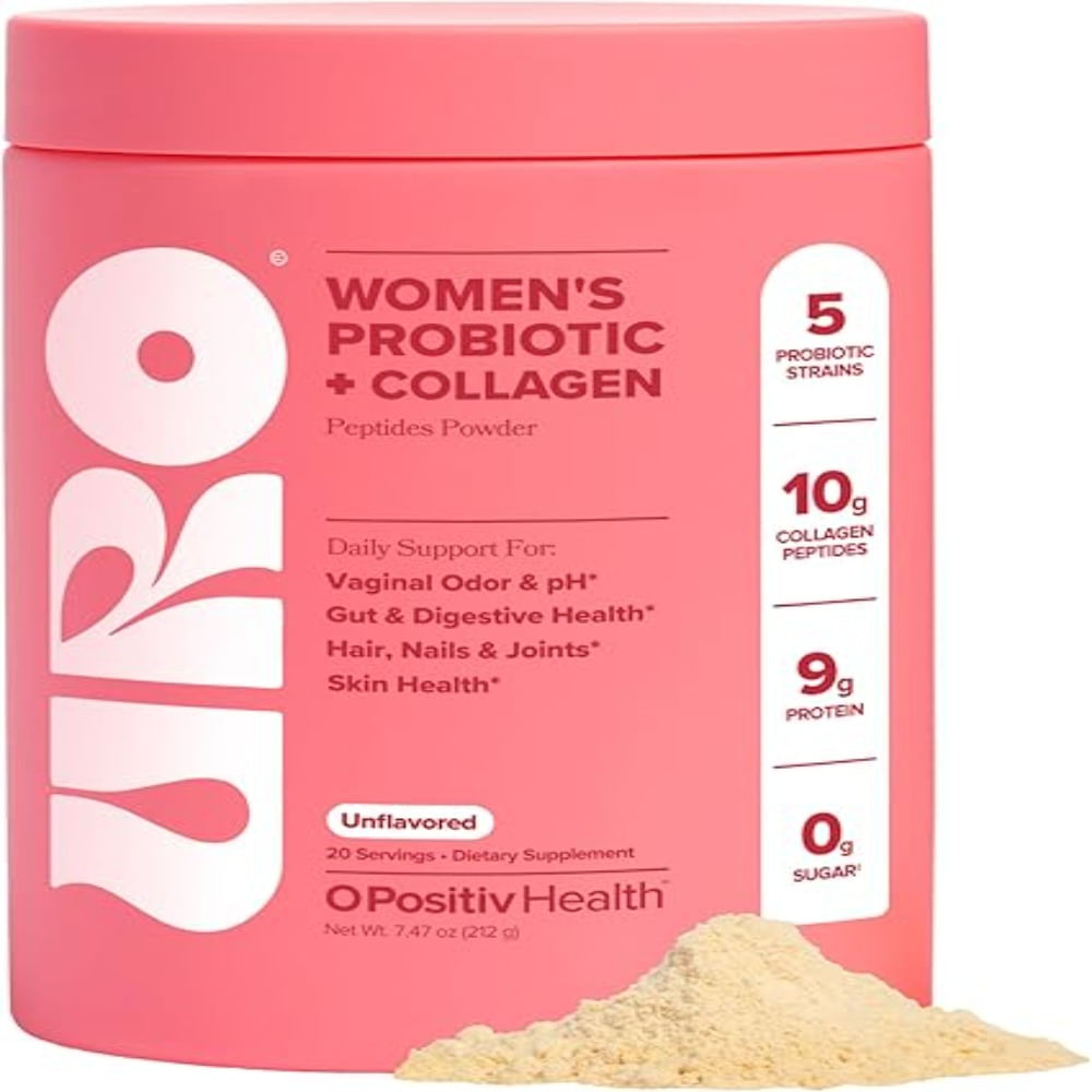 URO Womens Probiotic Collagen Peptides Powder Vaginal Skin  Gut Health In One Daily Scoop