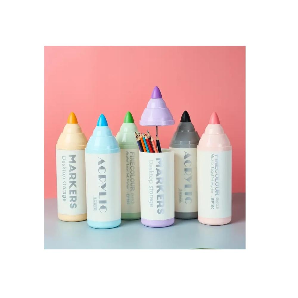 Organizador de Escritorio Porta Lapiceros Modelo Plumón para Niña