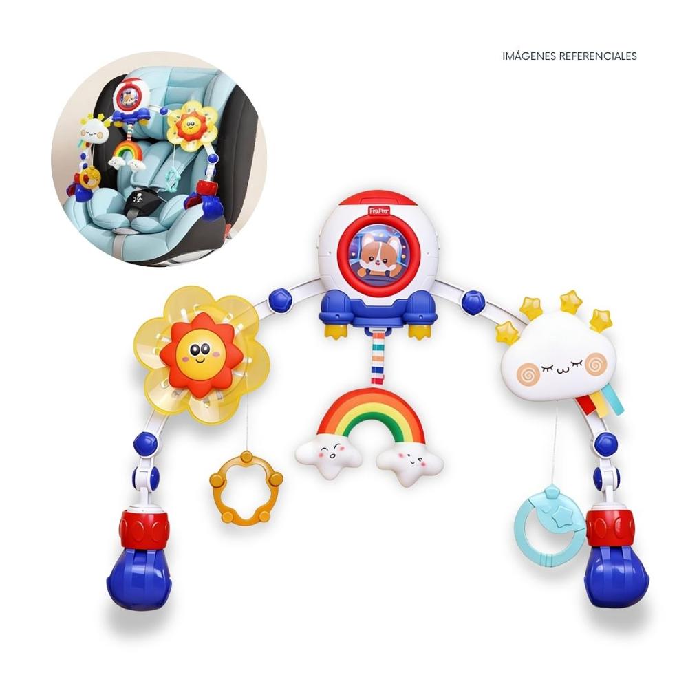 Arco Móvil Musical Bebé con Sonajeros para Coche y Cuna