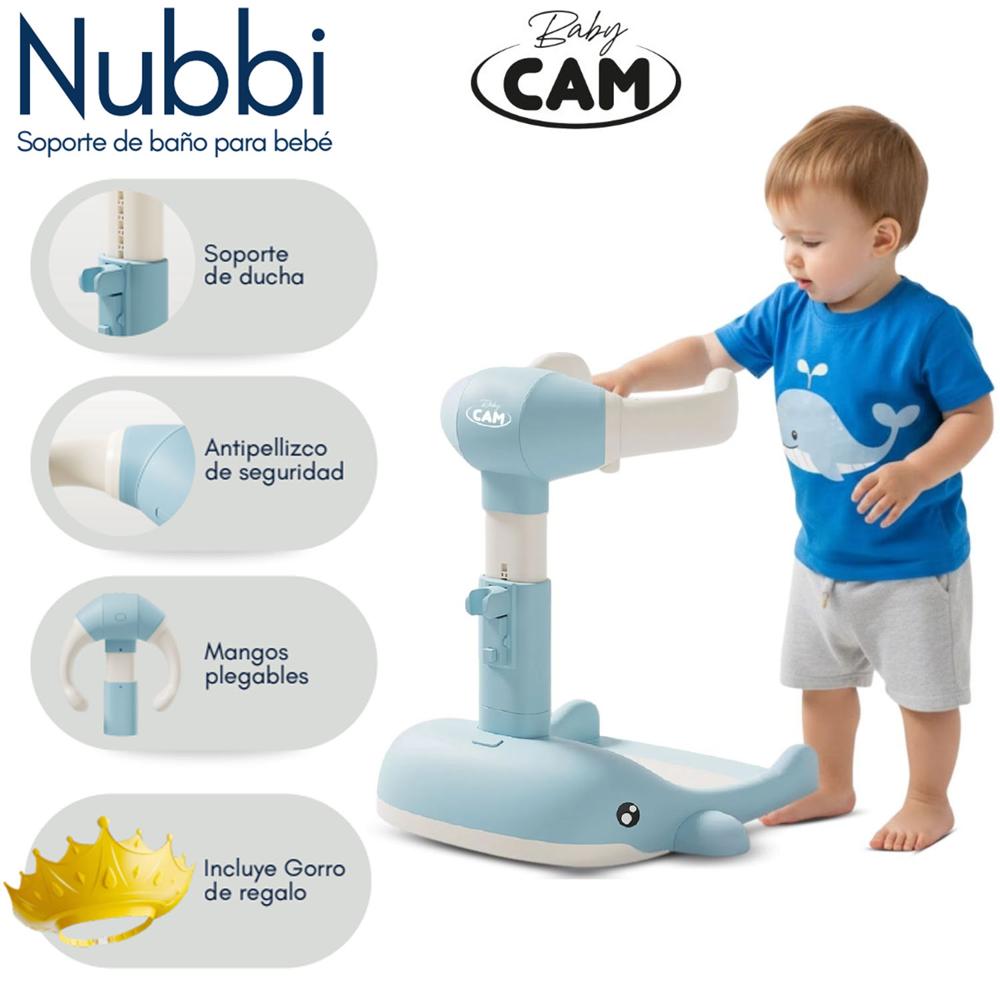 Soporte de Baños para Bebés NUBBI Delfin Blue