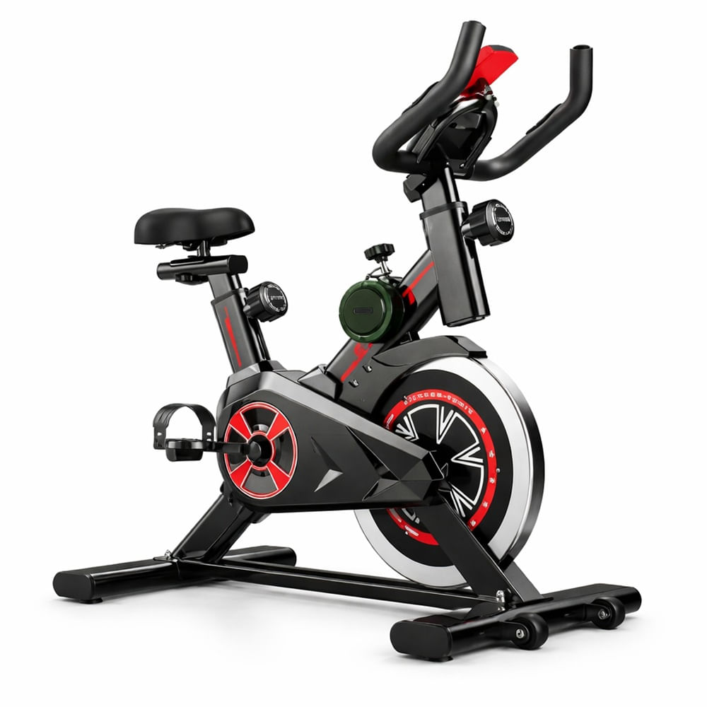 Bicicleta Spinning Fitness Con Monitor LCD Volante 4 kg