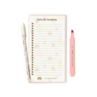 Set Ingenial Cherry notas magnéticas resaltador y lapicero