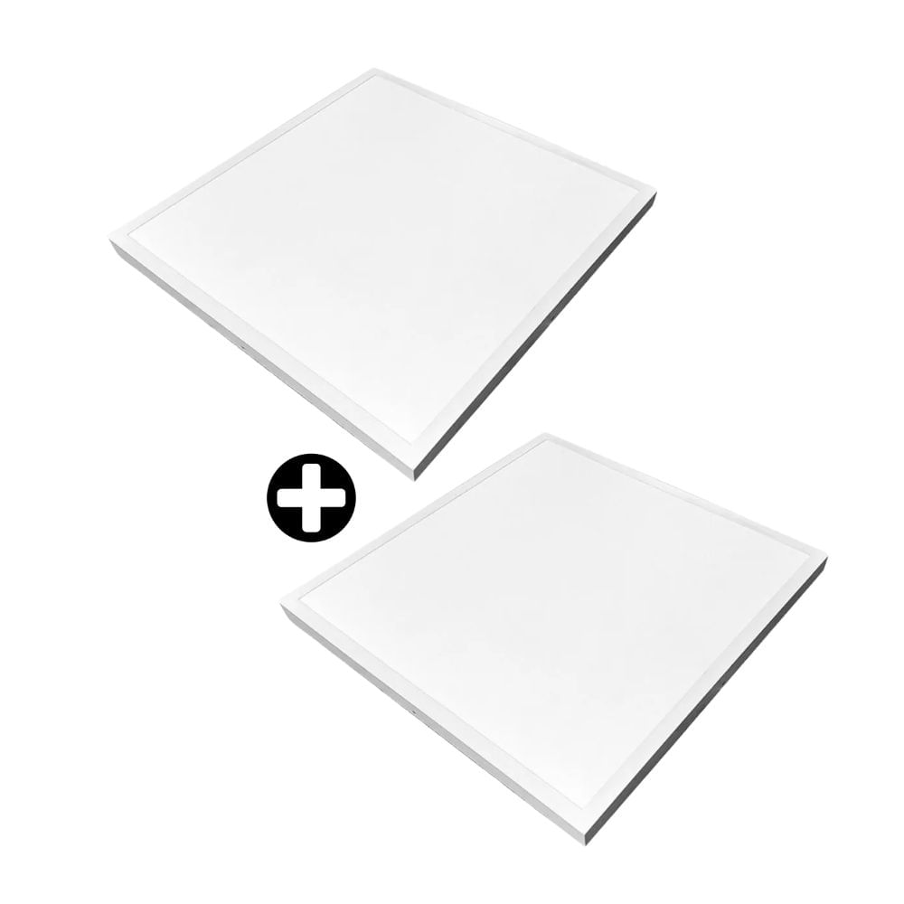 COMBO 2 Paneles Leds Adosables Orange 48w 60x60 3cct