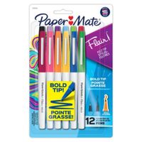Marcadores Flair Bold Tip X 12 Punta Gruesa
