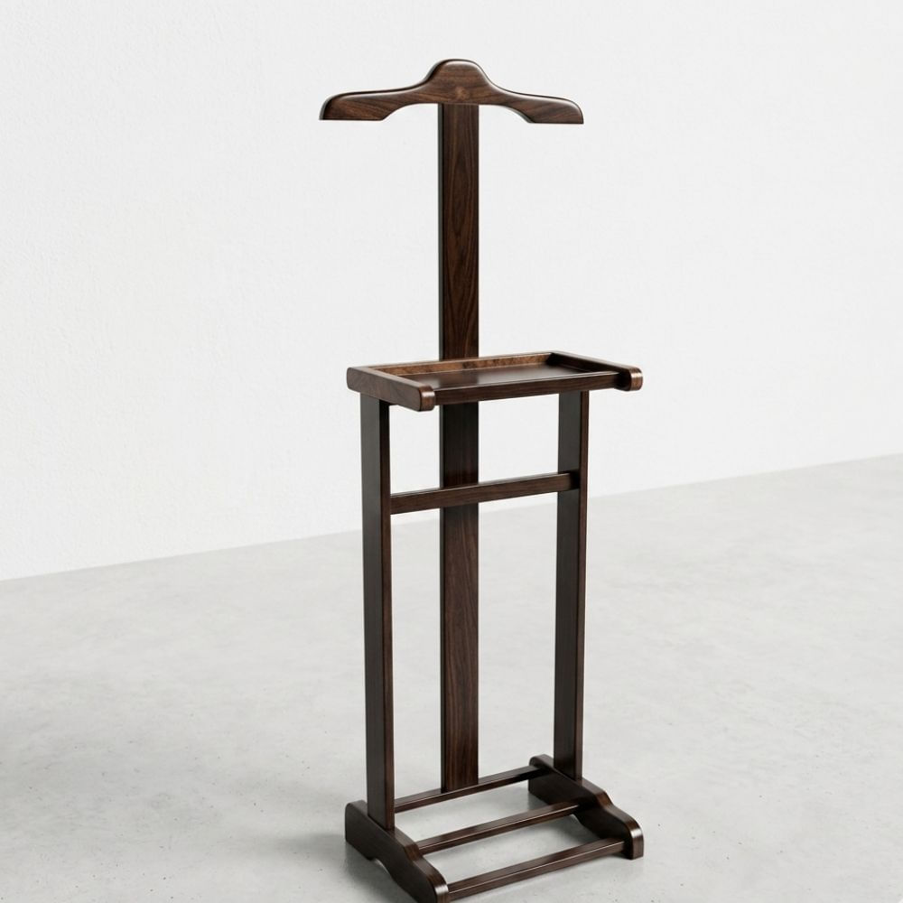 Perchero Caballero Colgador de Ropa en Marrón