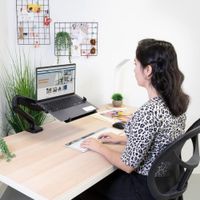 SOPORTE ESCRITORIO MONITOR 17-32 Y LAPTOP 10-17 AJUSTE MECANICO - KE-DU01 KOREANO