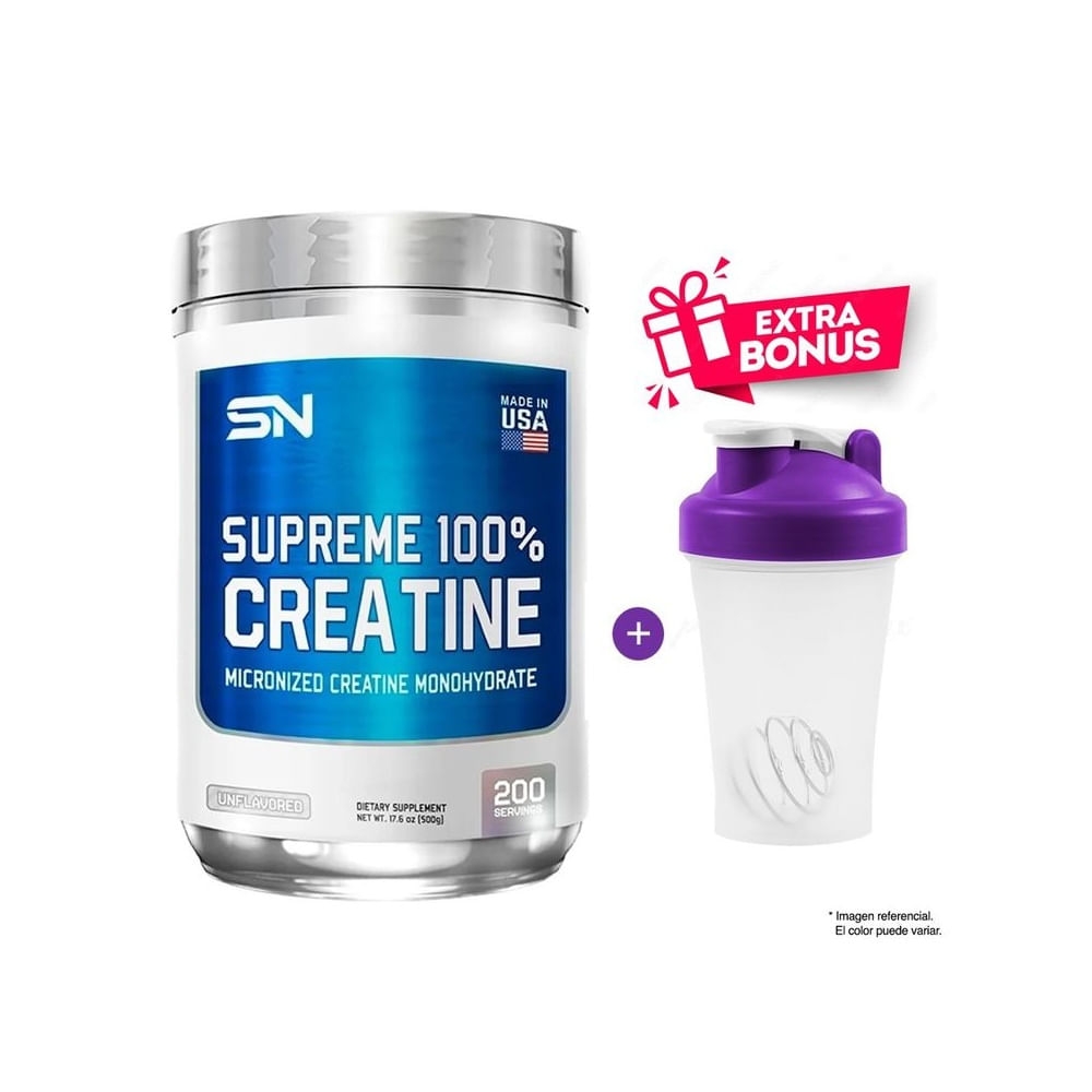 AMINOÁCIDO CREATINA 500 GRAMOS SUPREME NUTRITION AMINOÁCIDO CREATINA 500 GRAMOS SUPREME NUTRITION