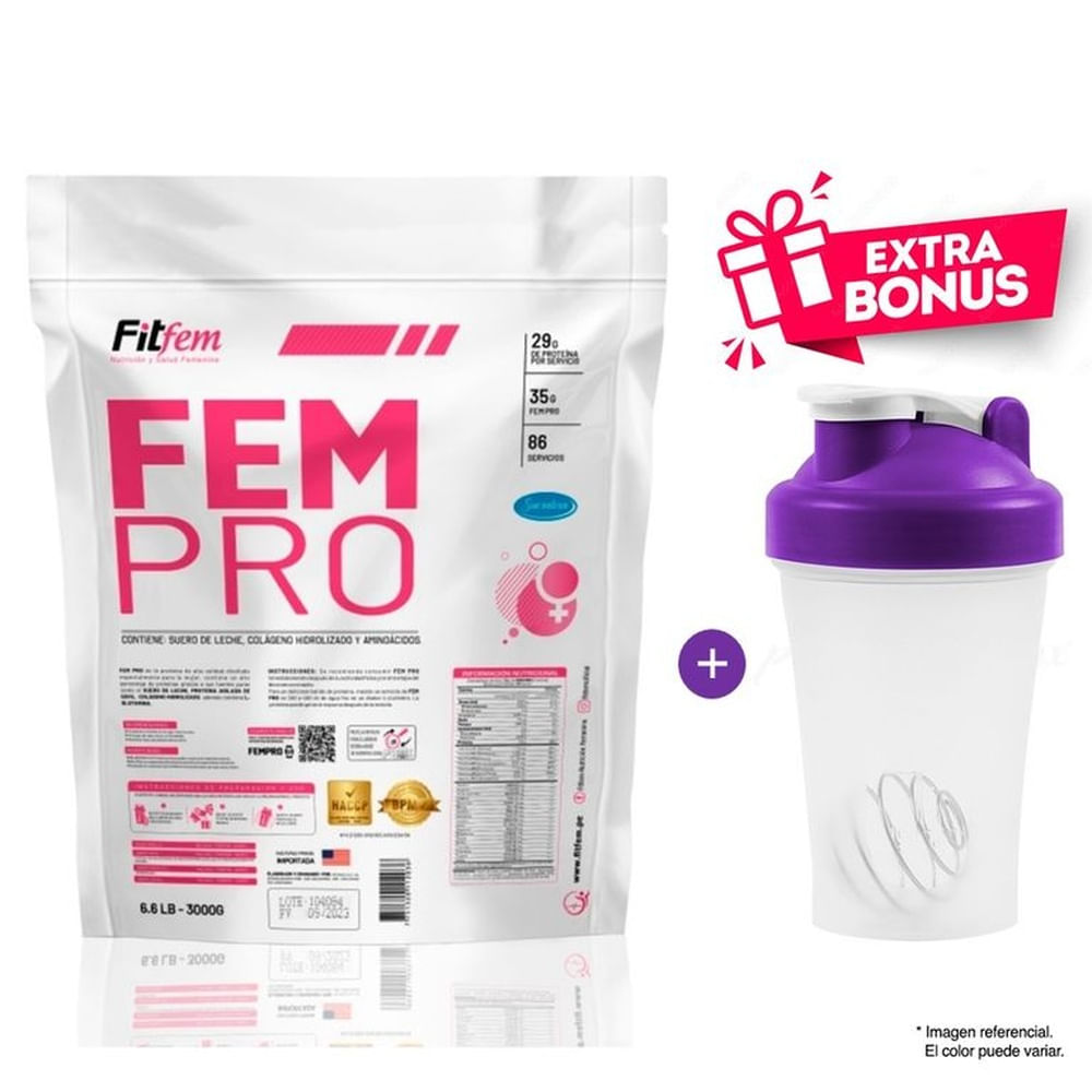 Proteína FEMPRO 3KG FITFEM CHOCOLATE Proteína FEMPRO 3KG FITFEM CHOCOLATE