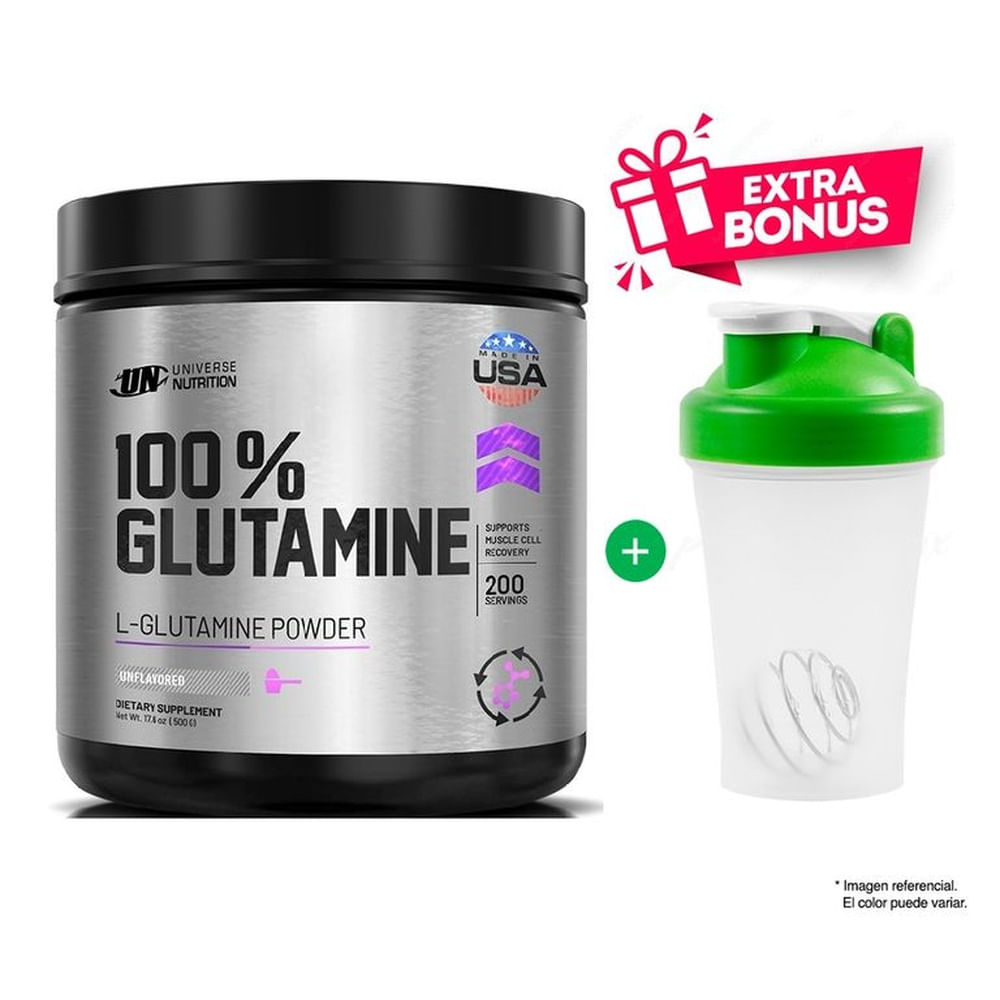 Glutamina Universe Nutrition 500 G Micronizada Glutamina Universe Nutrition 500 G Micronizada