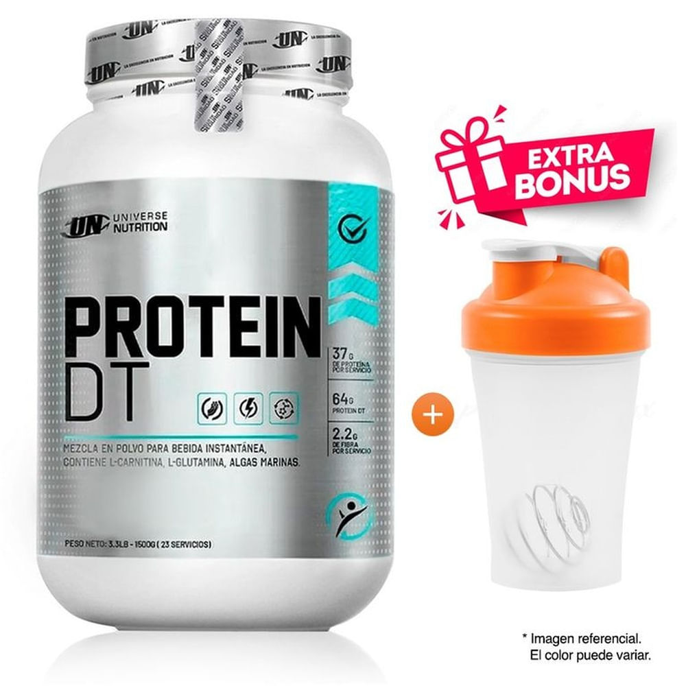 PROTEÍNA PROTEIN DT 1.5 KG CHOCOLATE MÁS SHAKER PROTEÍNA PROTEIN DT 1.5 KG CHOCOLATE MÁS SHAKER