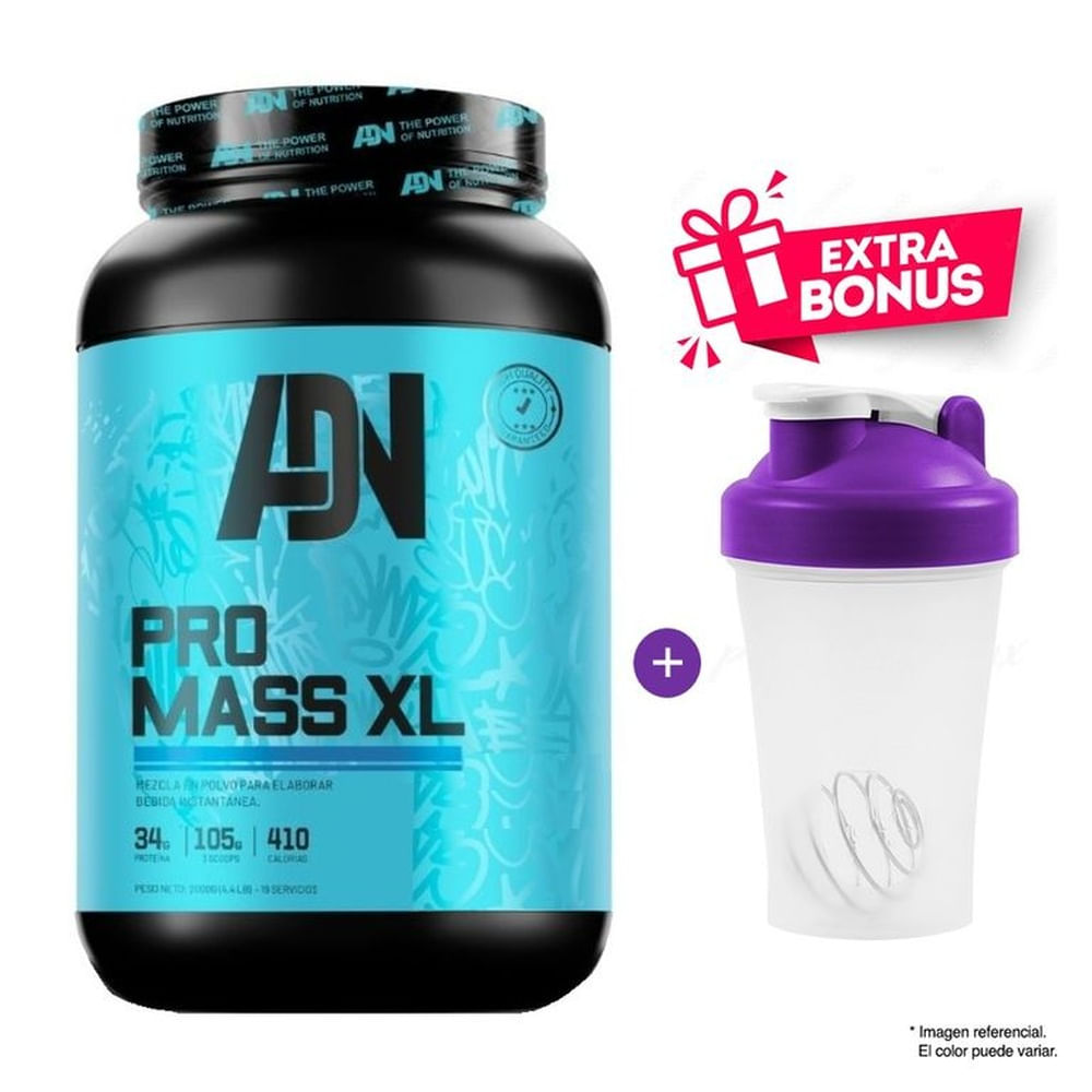 PRO MASS XL SUERO DE LECHE 2 KG CHOCOLATE + SHAKER