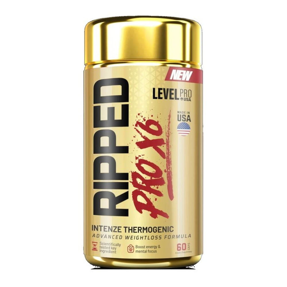 Quemador de grasa RIPPED PRO X6 Level Pro 60 Cápsulas