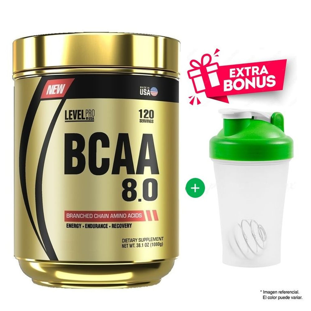 BCAA 8.0 AMINOÁCIDO LEVEL PRO 1080 GR FRUIT PUNCH