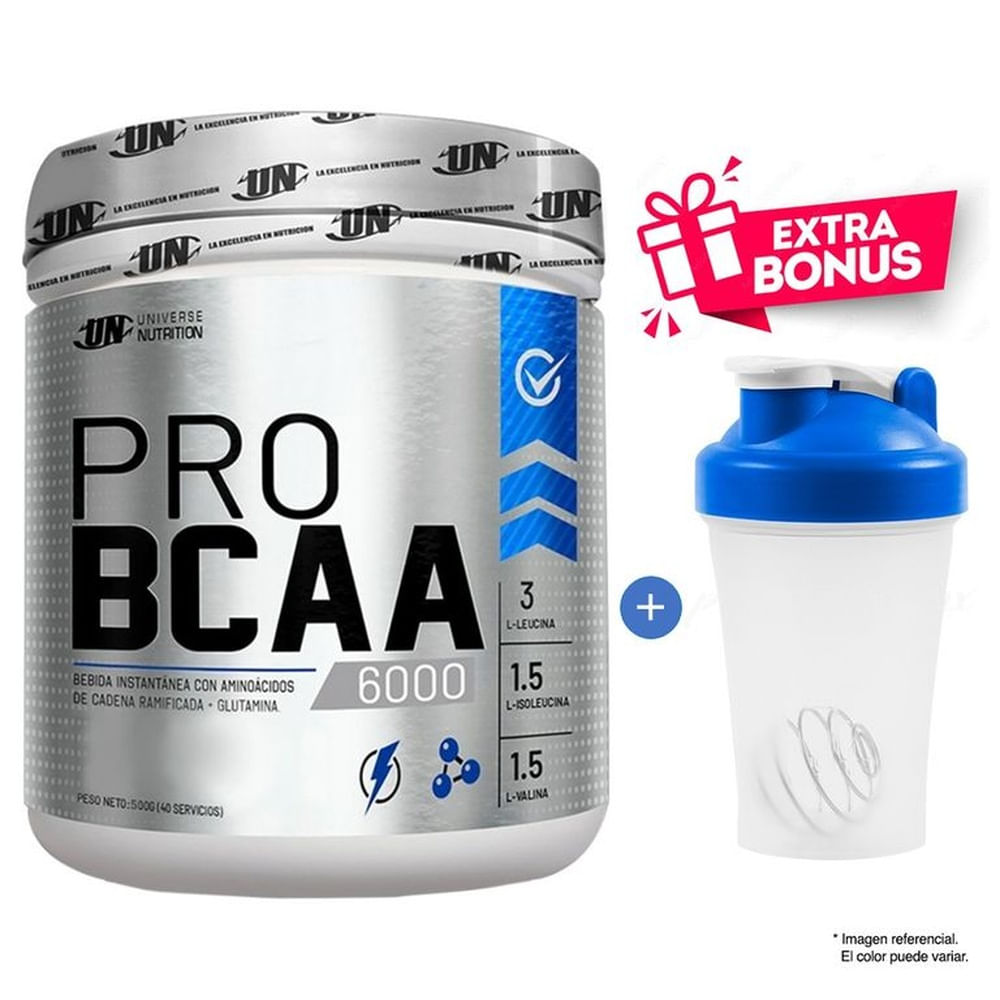 BCAA´S 500 GR UN AMINOÁCIDOS CITRUS PUNCH + SHAKER