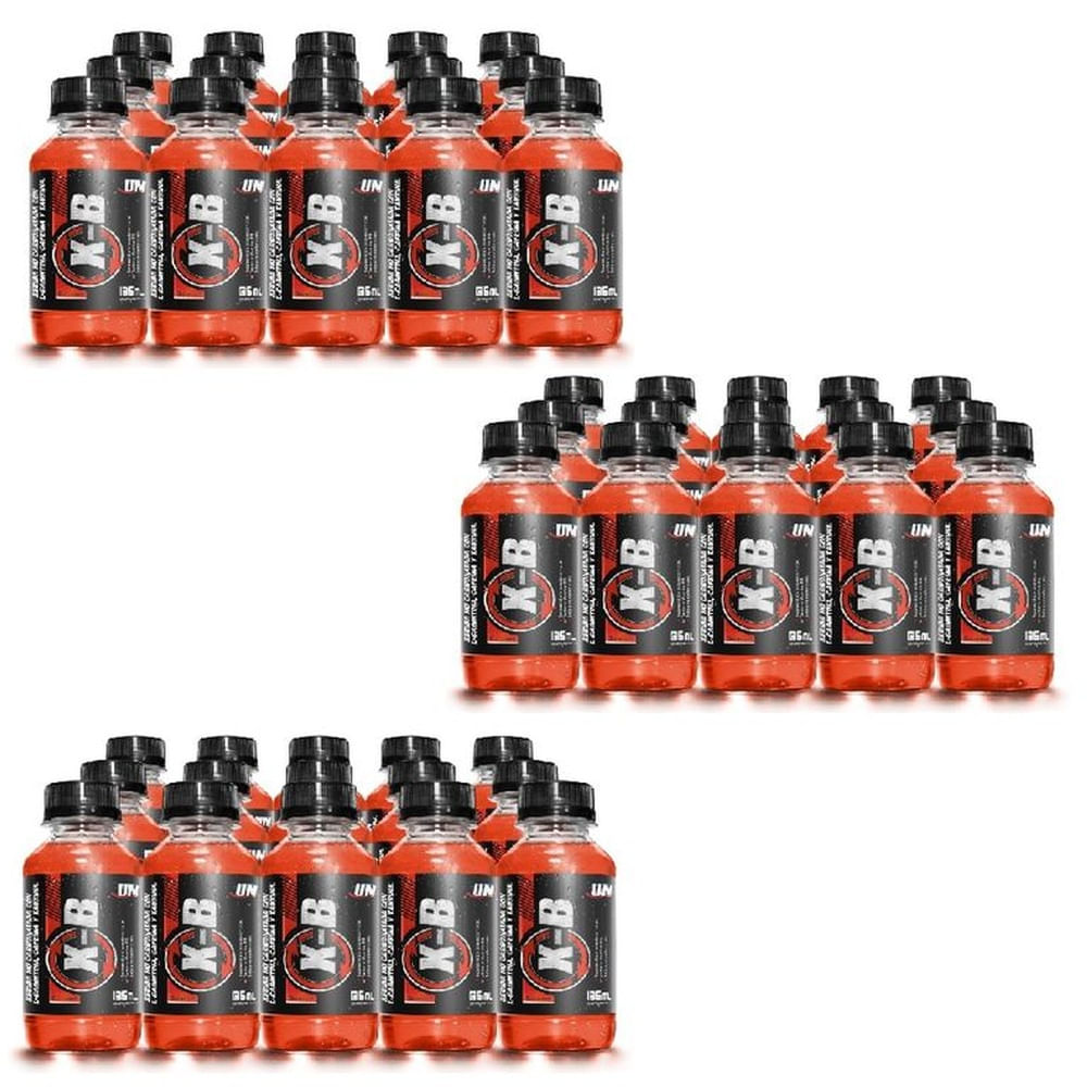X-B 3 Paquetes De 15 Botellas 135ml L-Carnitina GUARANÁ X-B 3 Paquetes De 15 Botellas 135ml L-Carnitina GUARANÁ