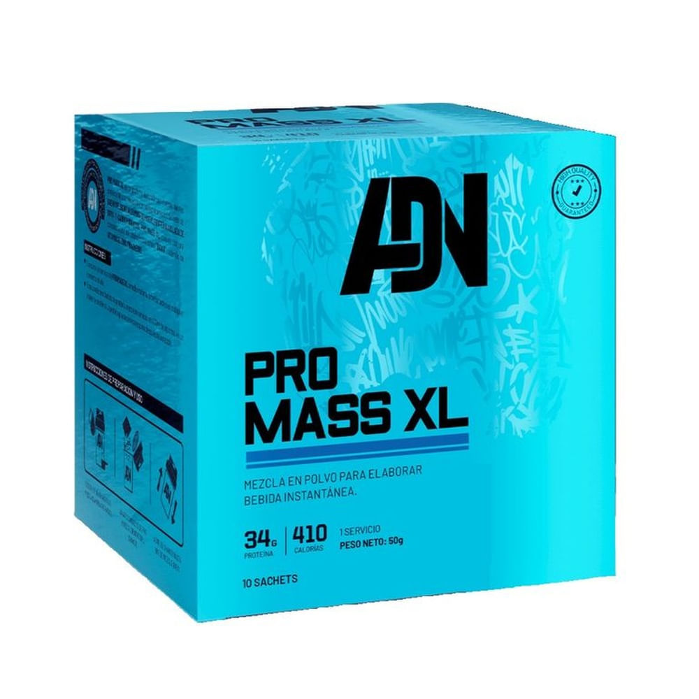 PROTEÍNA PRO MASS XL CAJA 10 UNID ADN NUTRITION CHOCOLATE PROTEÍNA PRO MASS XL CAJA 10 UNID ADN NUTRITION CHOCOLATE