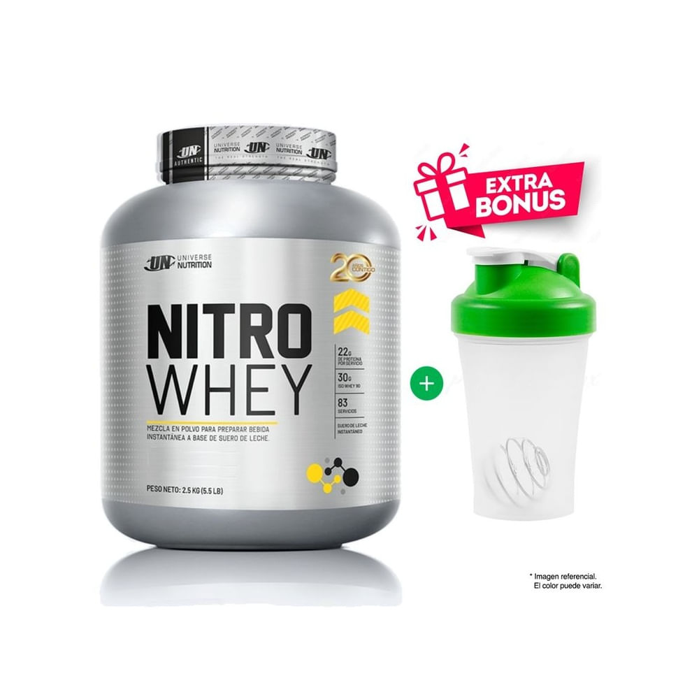 NITRO WHEY 2.5 KG SUERO DE LECHE VAINILLA + TOMATODO