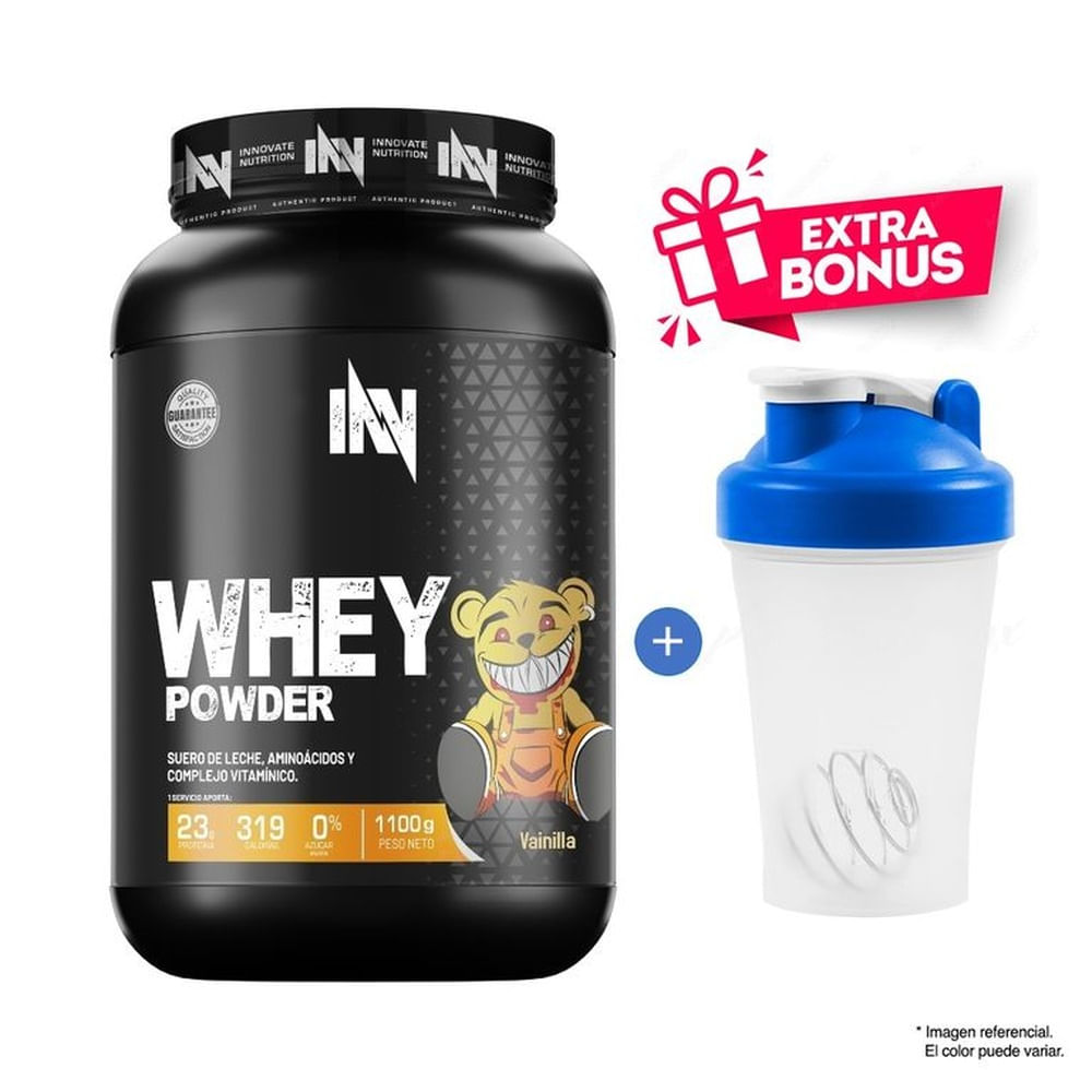 Proteína INN Whey Powder 1.1 kg Vainilla + Shaker