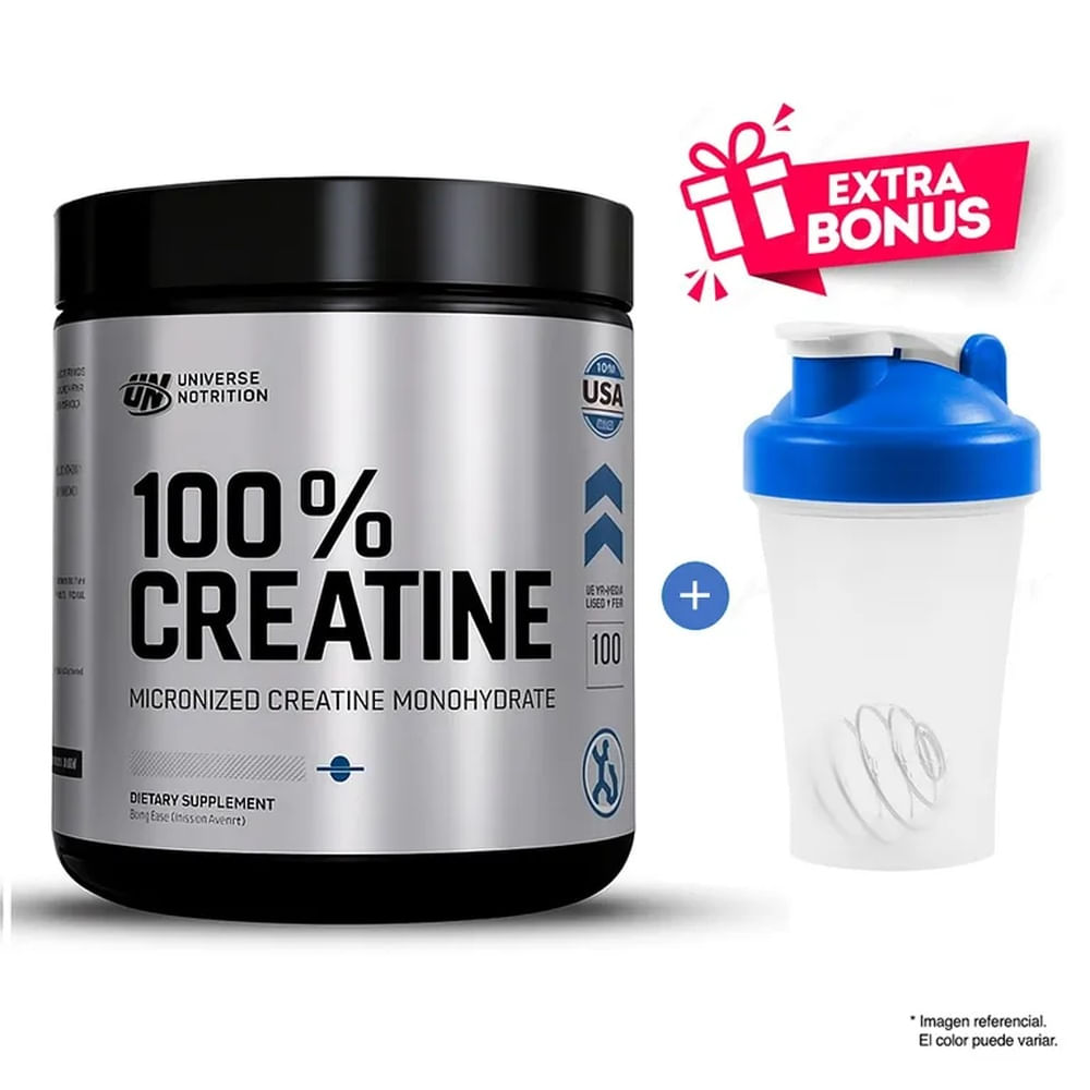 CREATINA MONOHIDRATADA UNIVERSE NUTRITION 250 G.