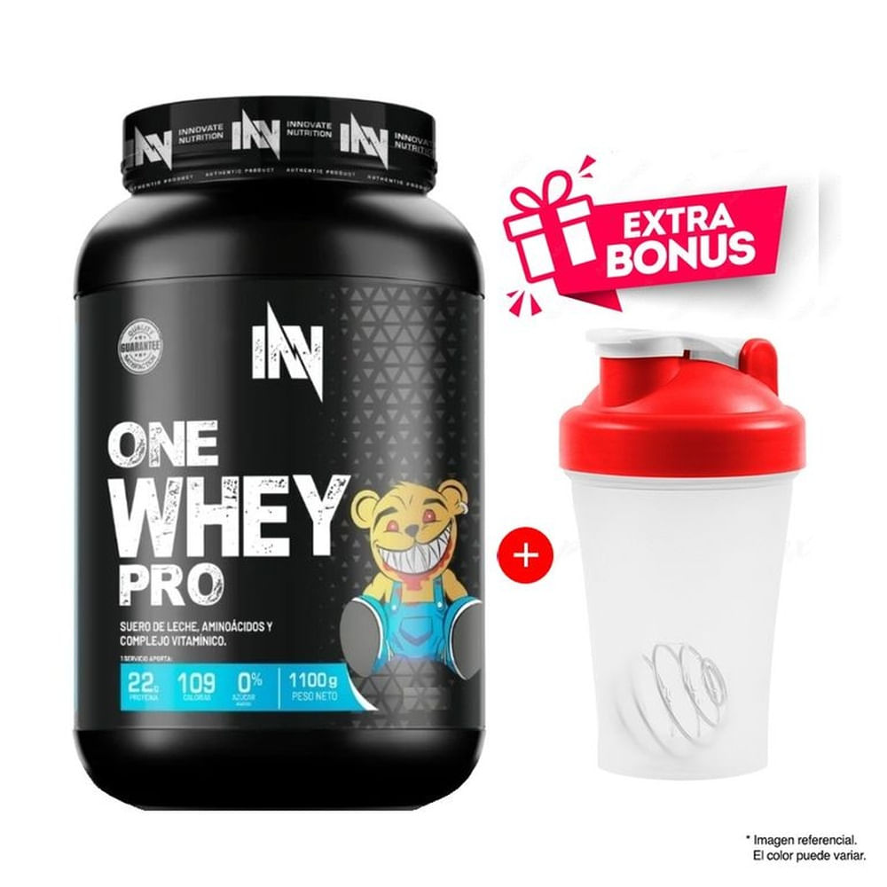 Proteína One Whey Pro 1.1 kg Vainilla + Shaker