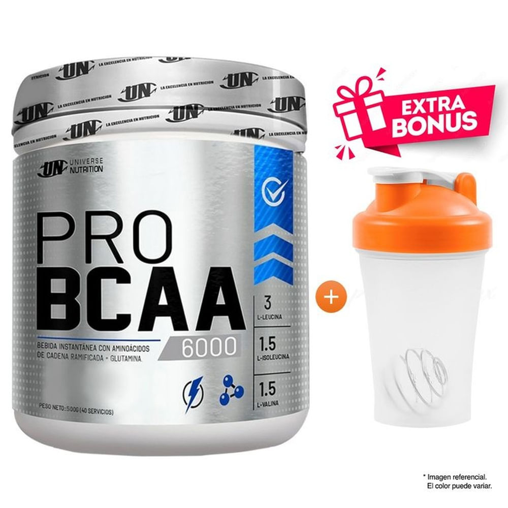 BCAA 6000 de 500 GRAMOS FRUIT PUNCH UNIVERSE NUTRITION