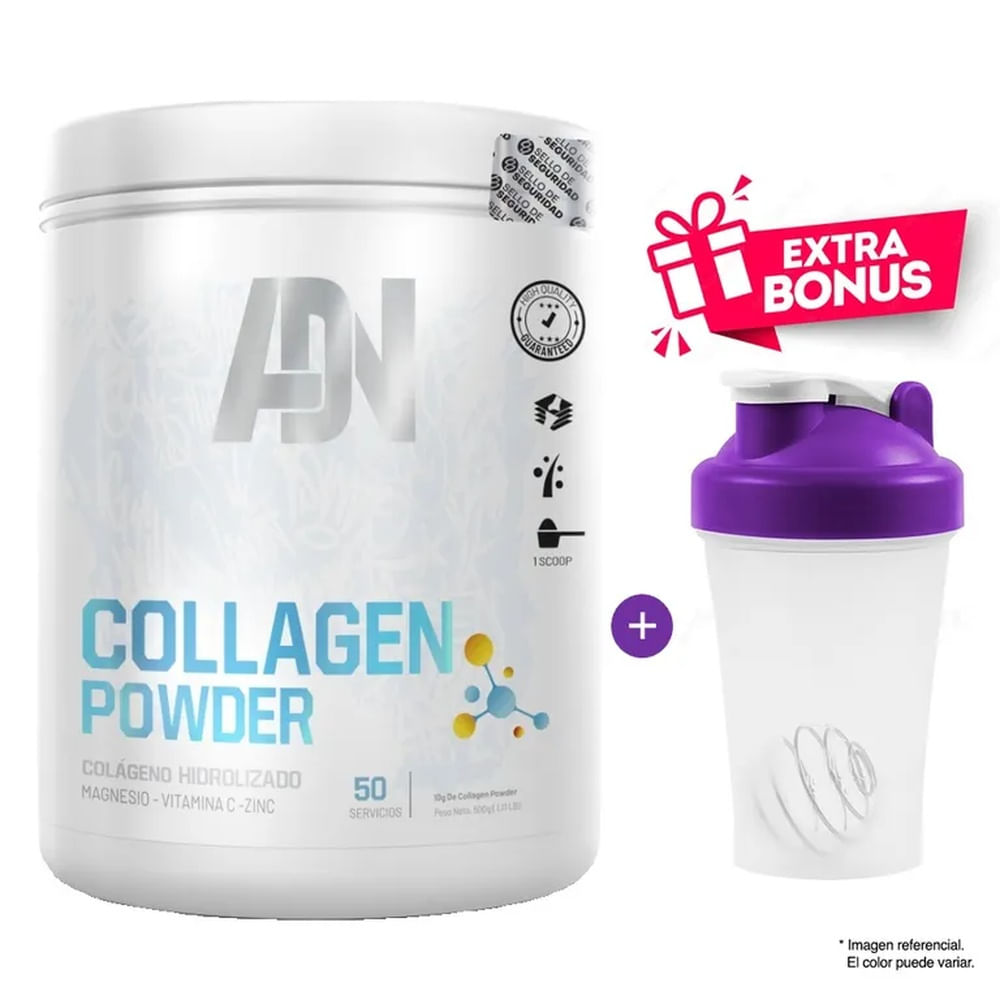 Collagen Powder 500g colageno hidrolizado Fruit Punch Adn Nutrition