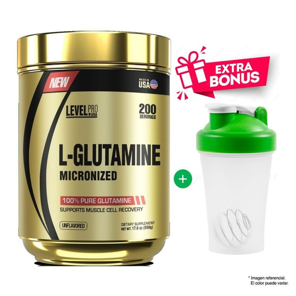 Glutamina Glutamine Level Pro 500 Gramos